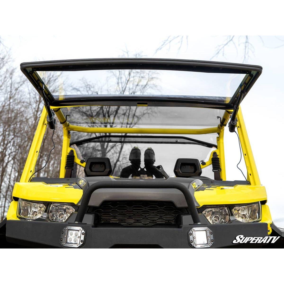SuperATV 2016+ Can-Am Defender Maxdrive Power Flip Windshield