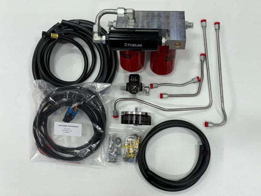 Irate Diesel Competition Fuel System w/ Reg Return AND NEW BILLET FILTER BASE