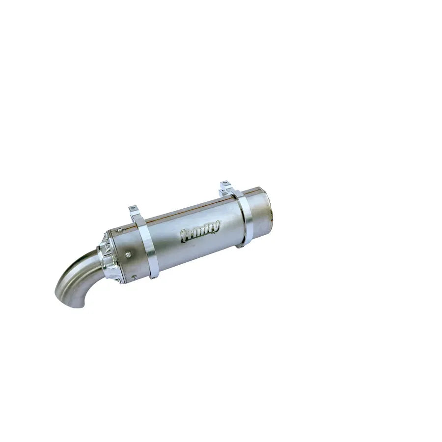 Trinity - 2020+ KRX 1000 Black Slip On Exhaust Stainless